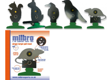 MILBRO FREE STANDING FOLDING SILHOUETTE KNOCKDOWN TARGET (SQUIRREL)
