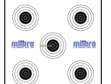 MILBRO 25FT AIRGUN TARGET (17CM CARD)